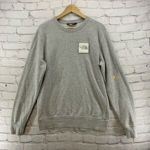 The North Face Sweater Pullover Mens Sz M Gray FLAW